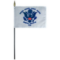 Coast Guard 4" x 6" Staff-Mounted Rayon